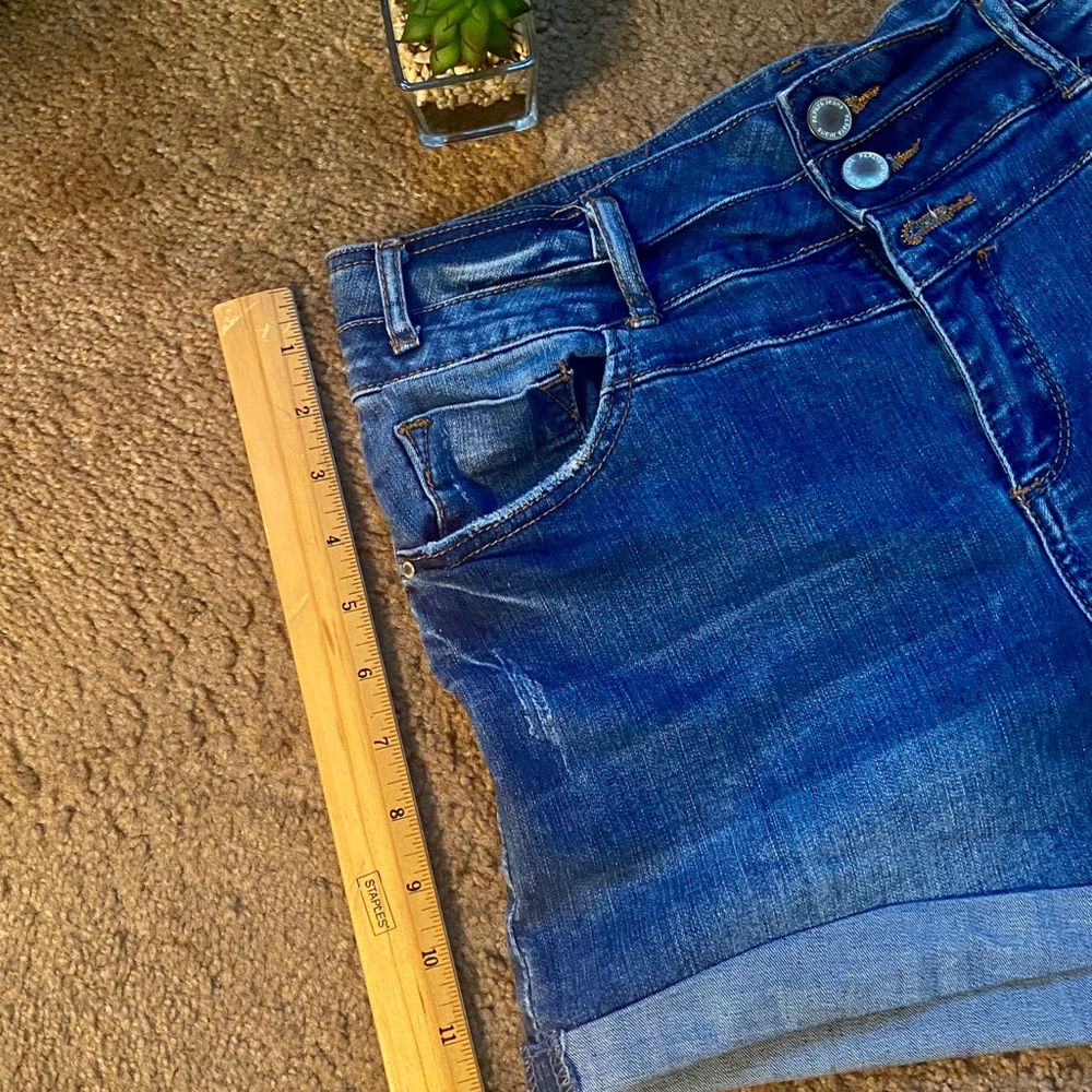 PAPAYA HIGH RISE CUFF SHORTS Size Large - Picture 10 of 13